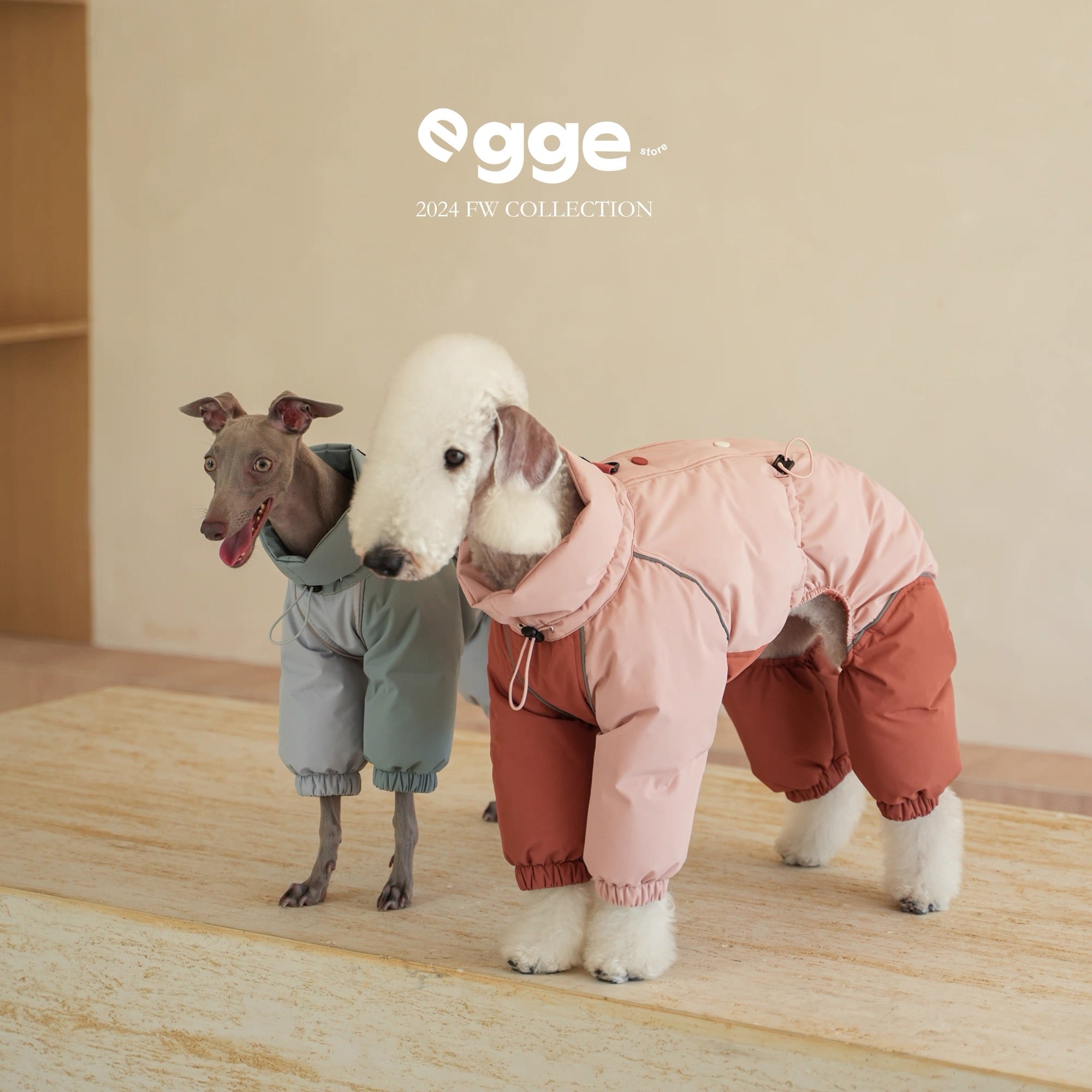 Gore-Tex Winter Waterproof Puffy Down Jacket for Bedlingtons Greyhounds & Whippets