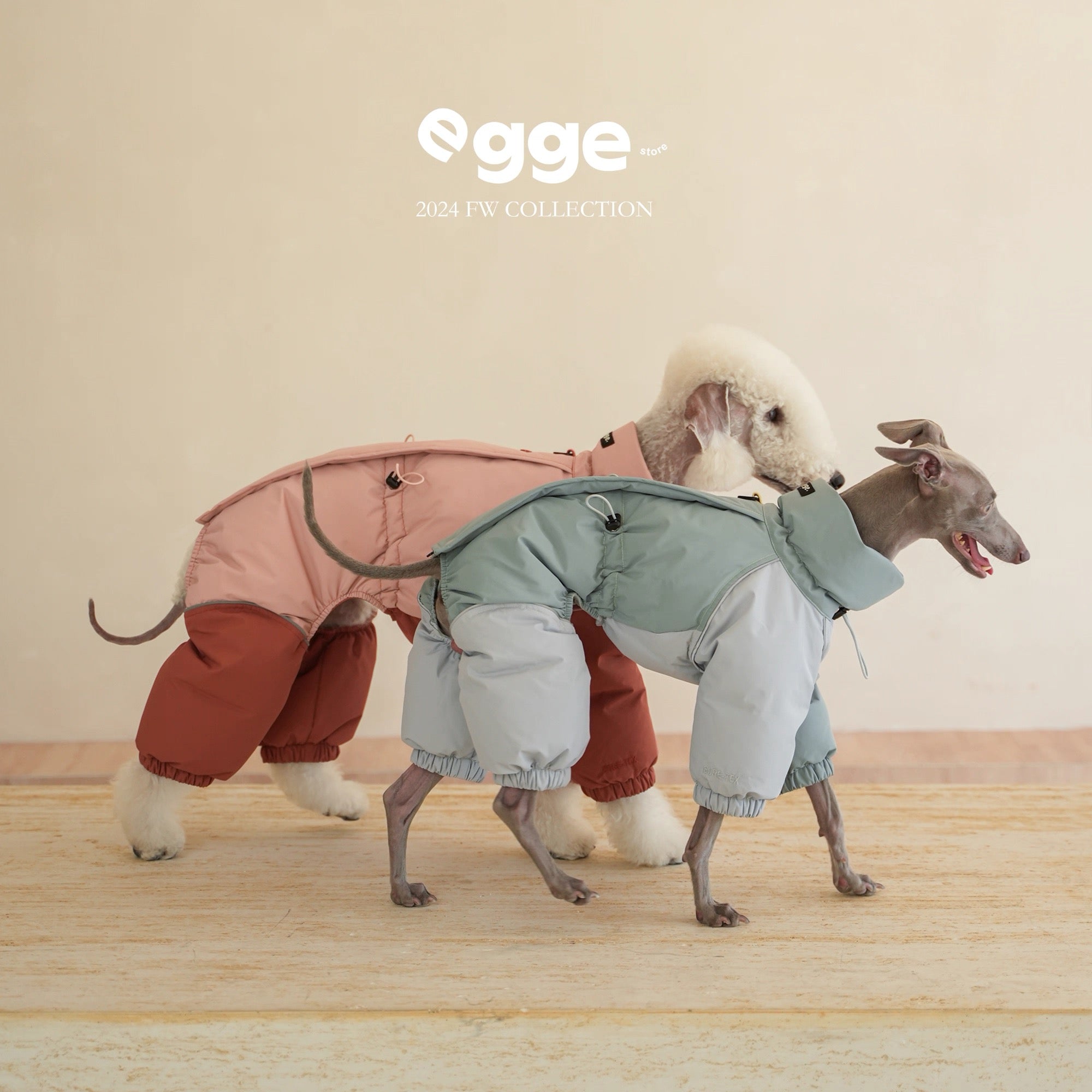 Gore-Tex Winter Waterproof Puffy Down Jacket for Bedlingtons Greyhounds & Whippets