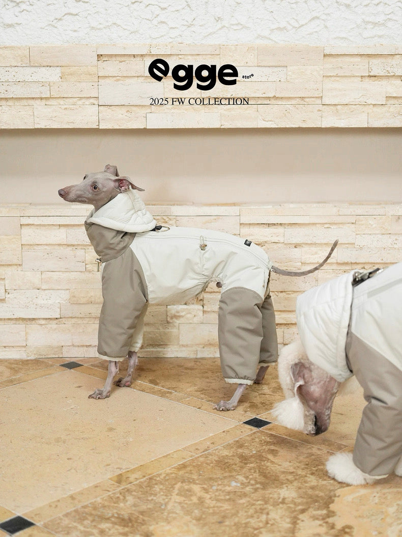 Light Warm Cotton-Padded Stylish Jacket with All-legs covered for Italian Greyhound Bedlingtons & Whippets