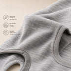 Close-up of the soft, breathable ribbed knit fabric of the Hygge dog recovery suit