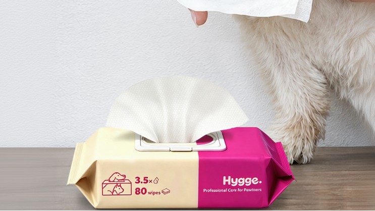 Unscented dog wipes 80 count family size pack, gentle for cleaning paws and coat